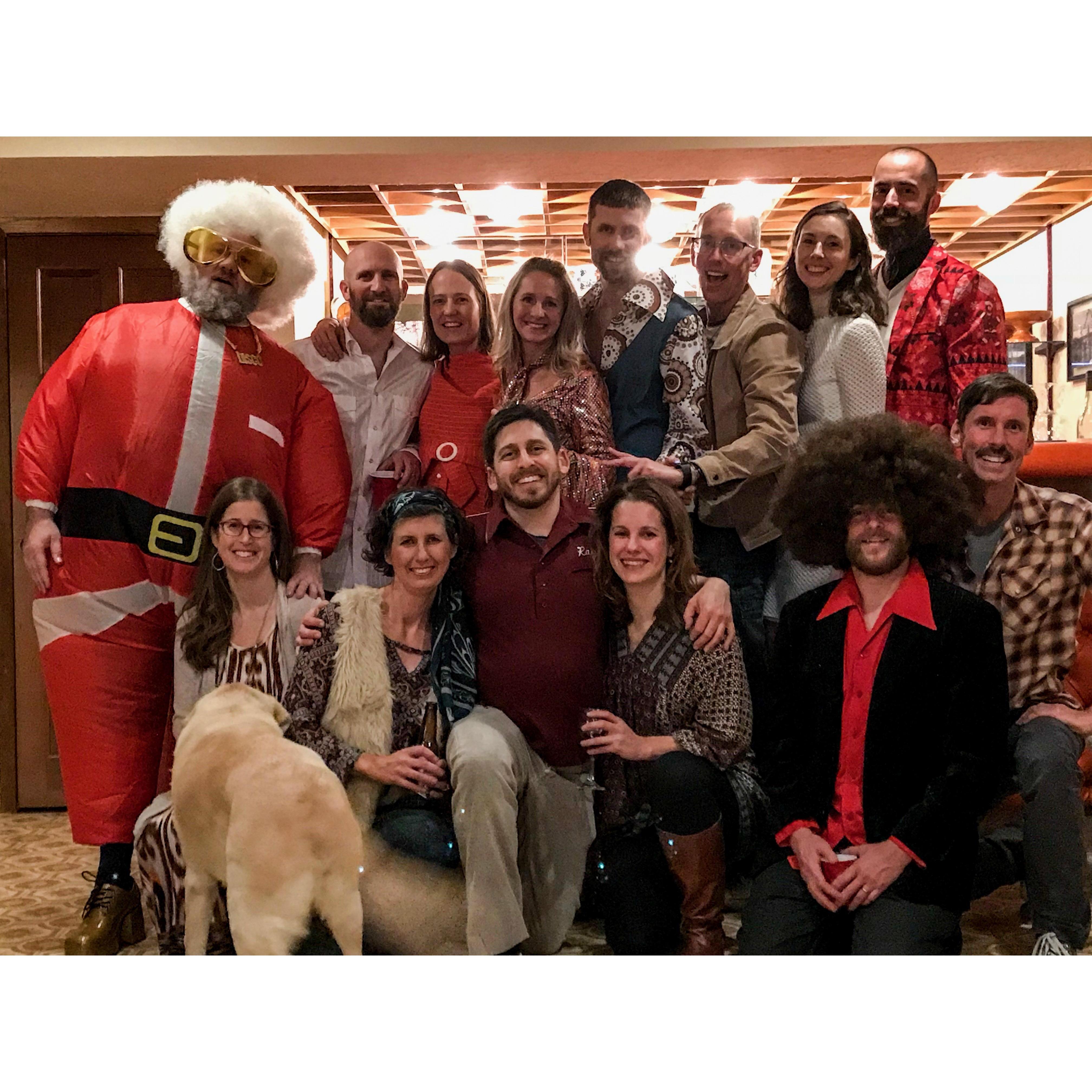 70s party with friends
