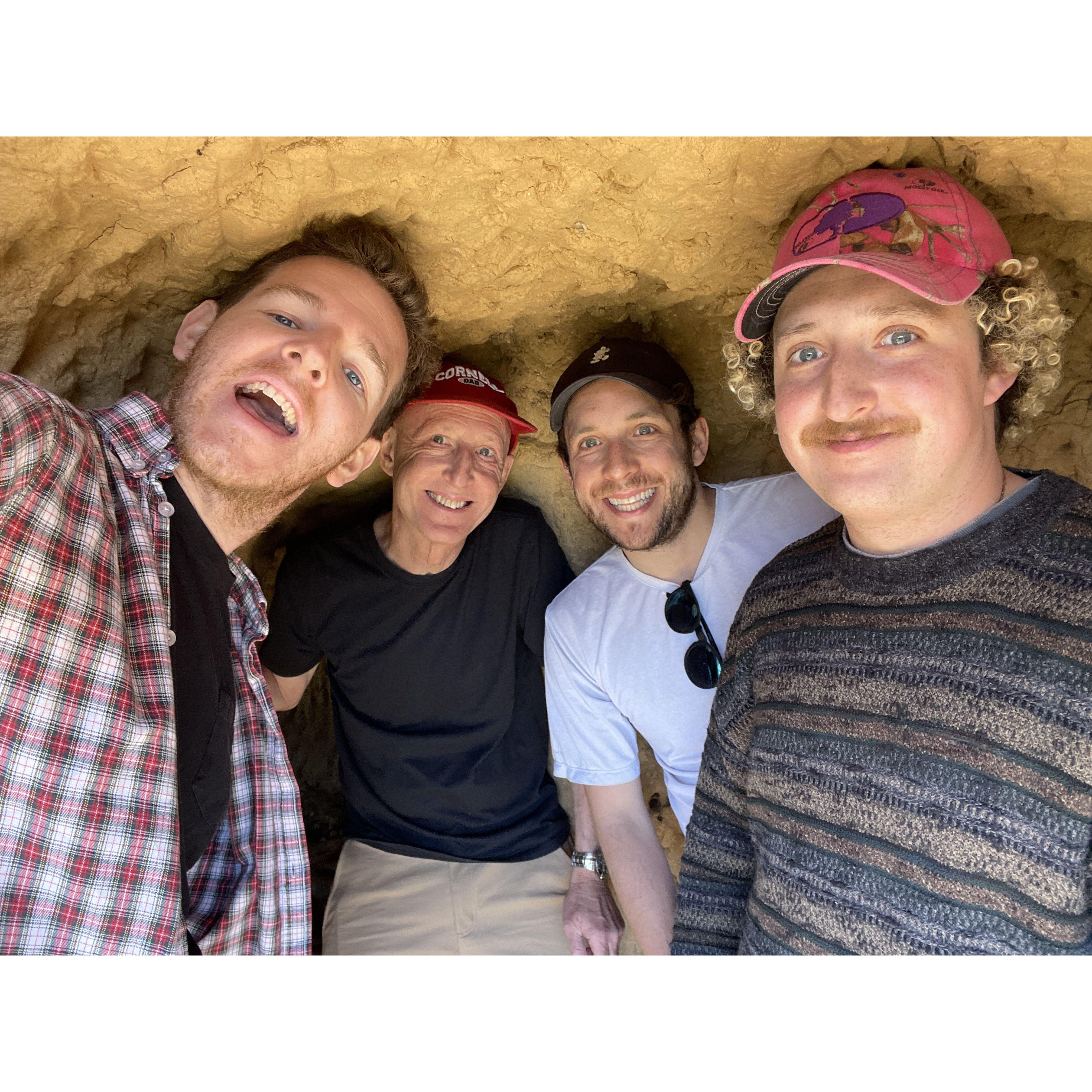 April 2023 - Alhambra, Spain - Somewhere in a cave in Spain there were four men....