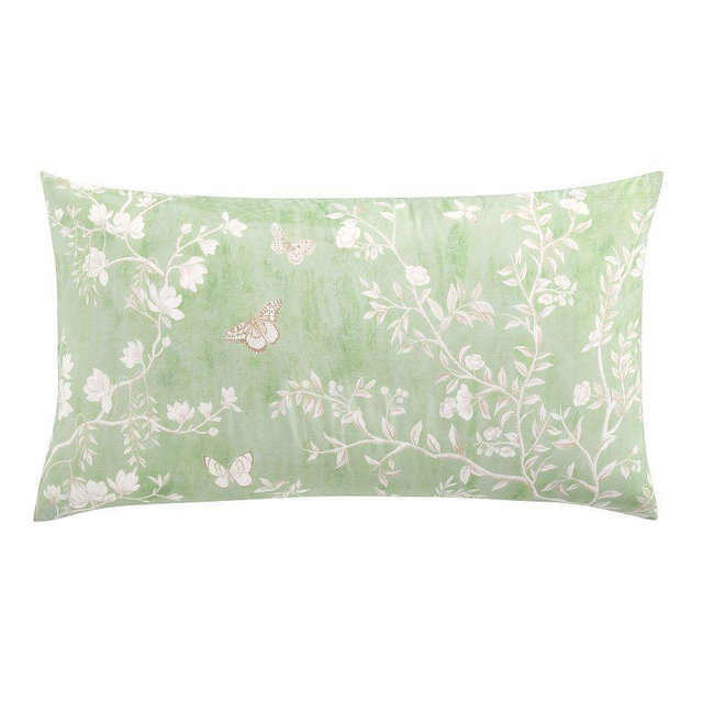 Veranda Percale Sham, Green Multi, King