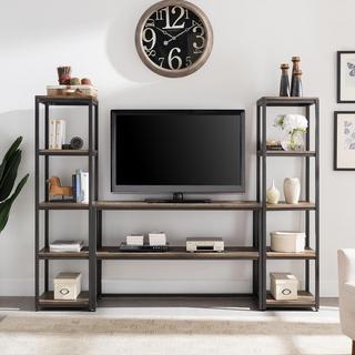 3-Piece Lattimer Reclaimed Wood Media Center Set