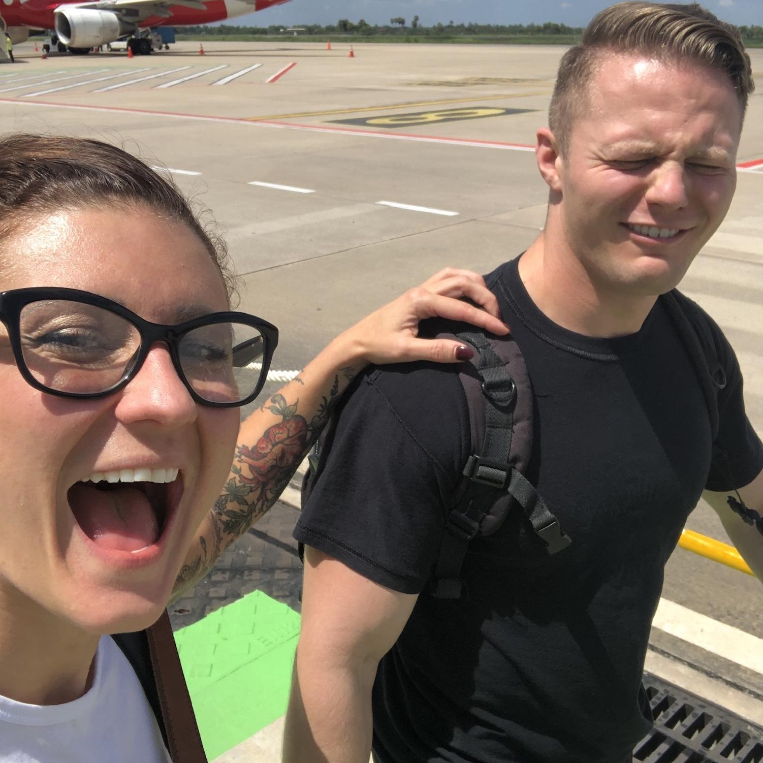 Classic Kyle pic, just landed in Cambodia for the trip of a lifetime