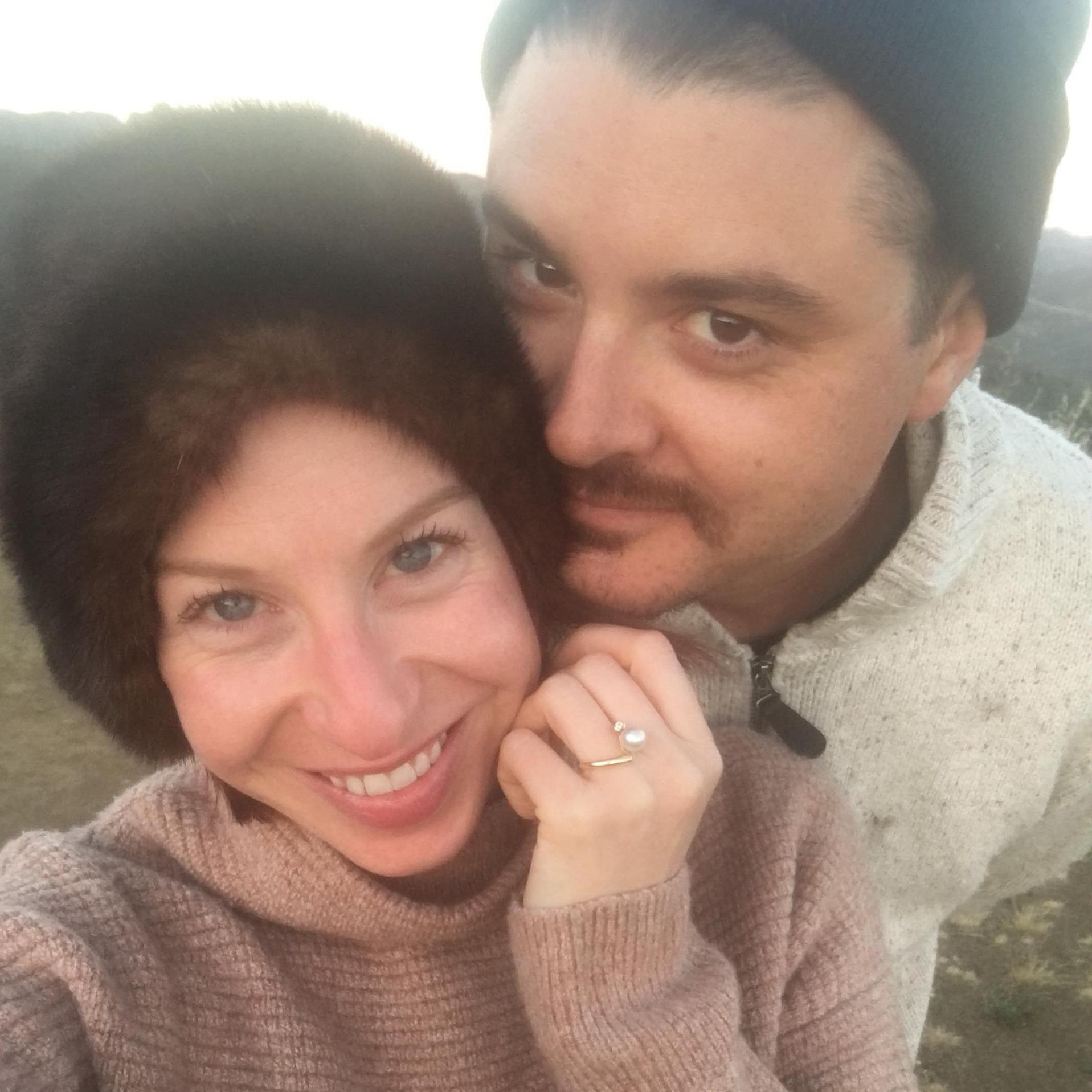 Teary eyed and engaged!