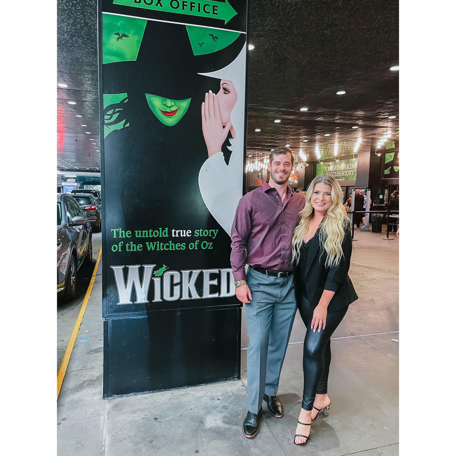 Wicked on Broadway, Ben’s first Broadway show!