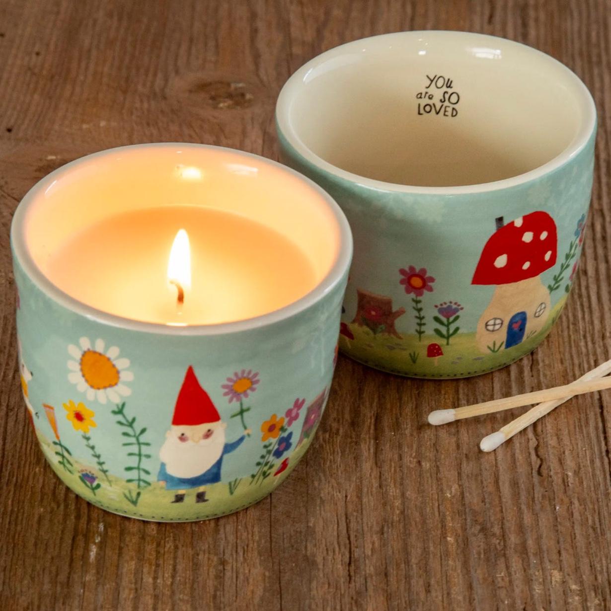 Secret Message Candle - You Are So Loved Gnome