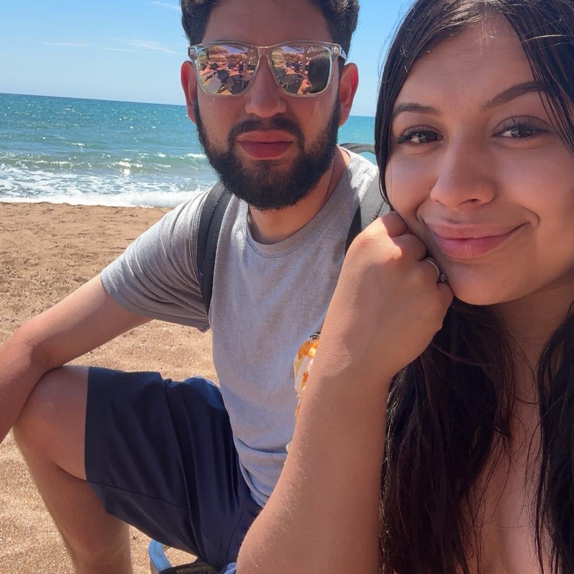 Edgar and Katie on vacation