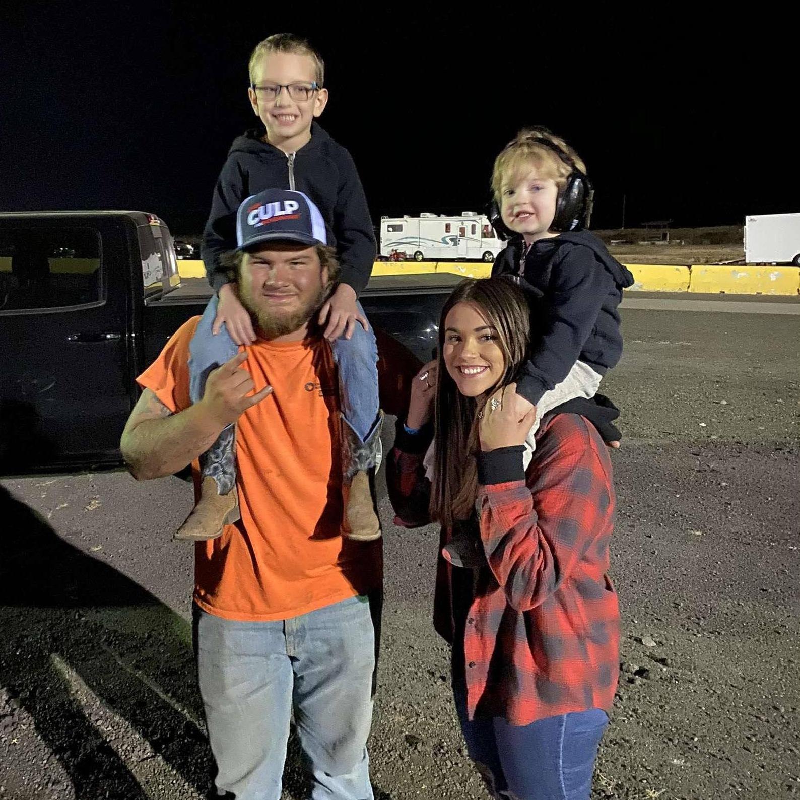 Drag races with two of our favorite littles