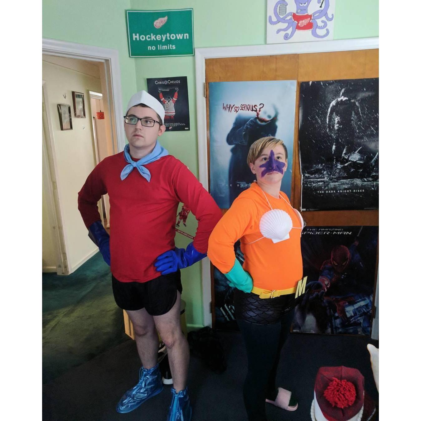 2017: Halloween as Mermaid Man and Barnacle Boy