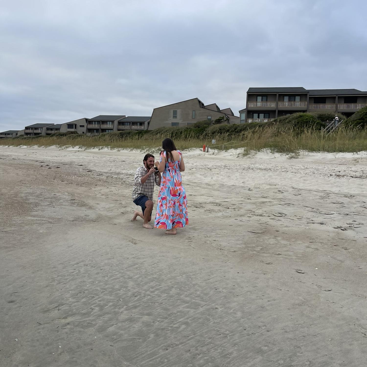The day Tanner proposed! Atlantic Beach, NC