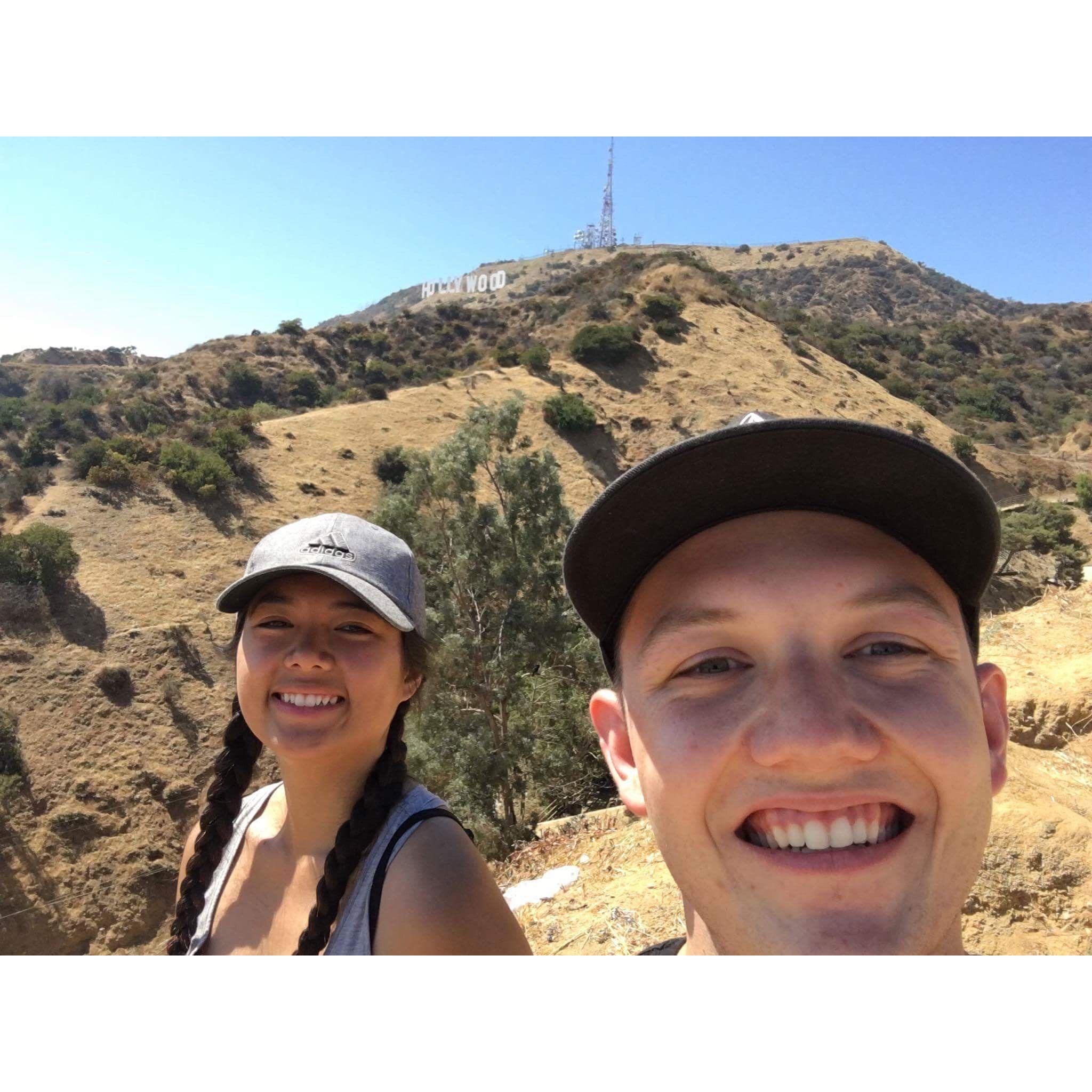 Hiking to the Hollywood Hills sign, back when Jake still lived in North Hollywood