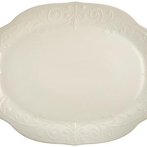 Lenox French Perle Oval Platter, White