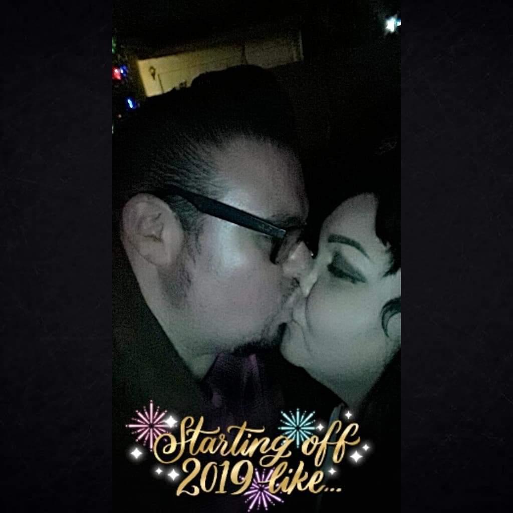 Our first kiss of the New Year