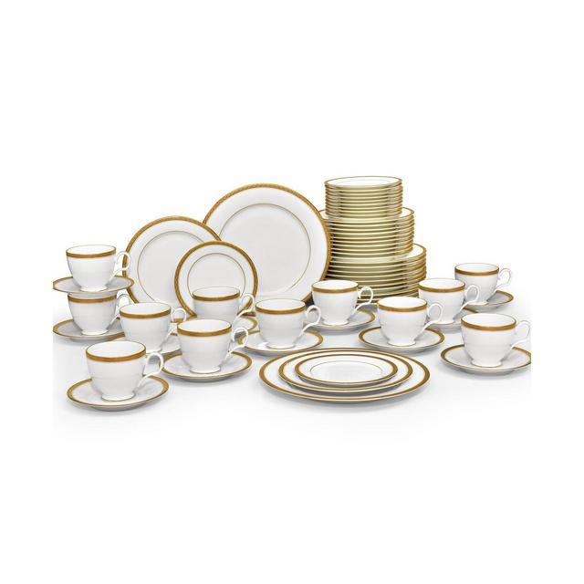 Noritake Charlotta Gold 60-PC Dinnerware Set, Service for 12