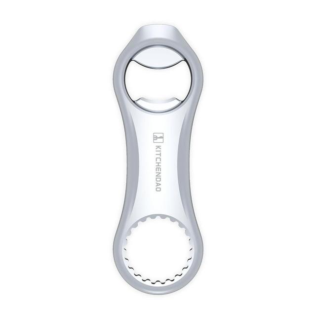 KITCHENDAO Magnetic Beer Bottle Opener for Refrigerator, Twist-off/Pry-off Opener, Pop-can Opener, Heavy Duty Steel Die-Cast Construction with Magnets, Stick to Fridge for Easy Storage, Gift for Men