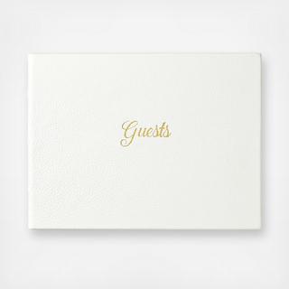 Personalized Leather Guestbook
