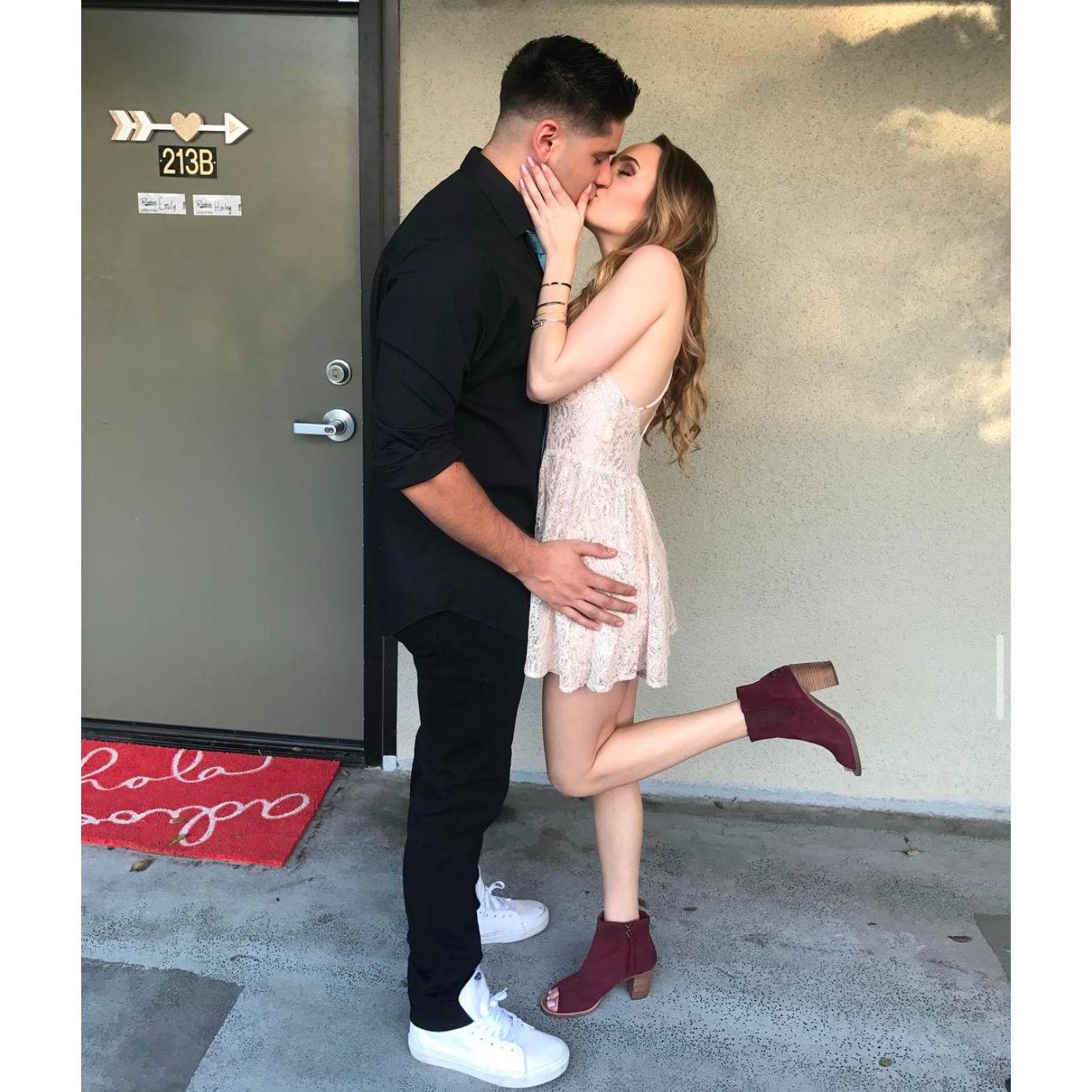 More college memories. This was for Valentine's Day in 2017.