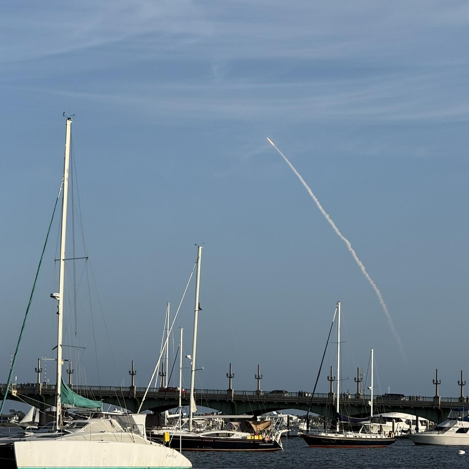 We watched Artemis 2 launch from St Augustine. Zoey is a major space nerd so she loved this!