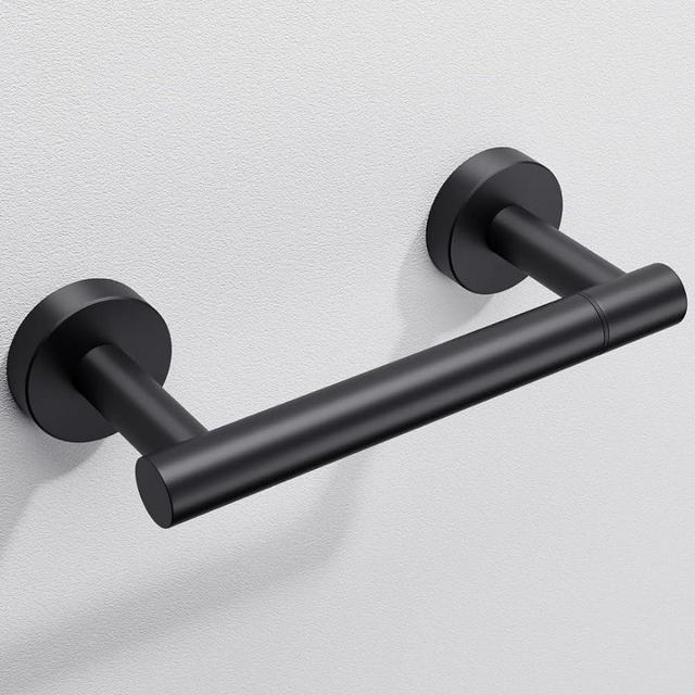 Day Moon Black Toilet Paper Holder - Black Toilet Paper Holder Wall Mount - Modern Toilet Paper Roll Holder Black Matte Toilet Paper Holder - Black Bathroom Toilet Paper Holder