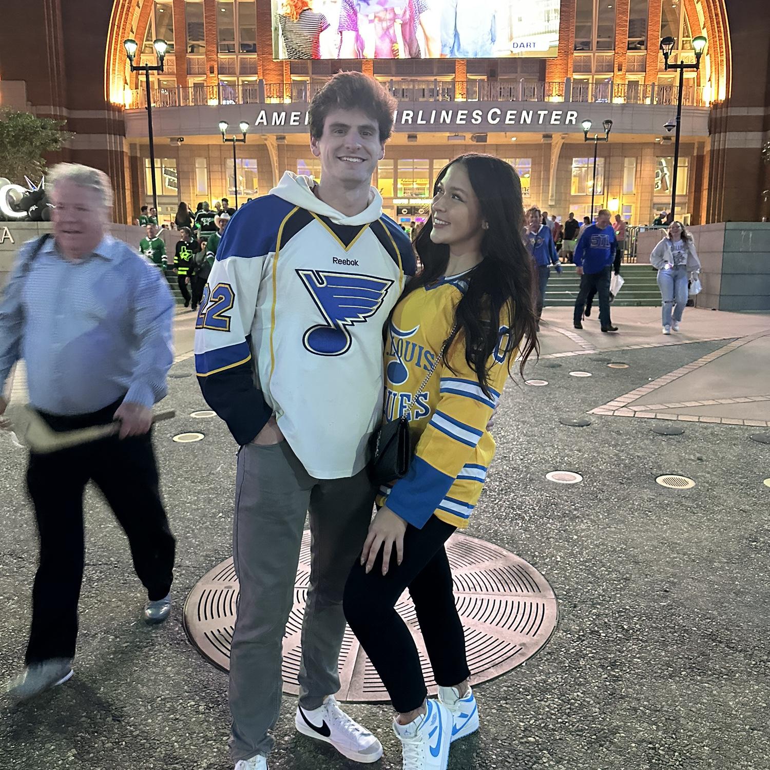blues vs stars in dallas (this game had me way too stressed out)