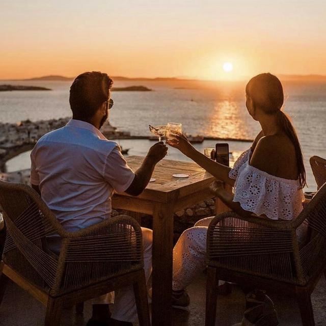 Drinks for 2 at 180 degrees sunset bar- Mykonos