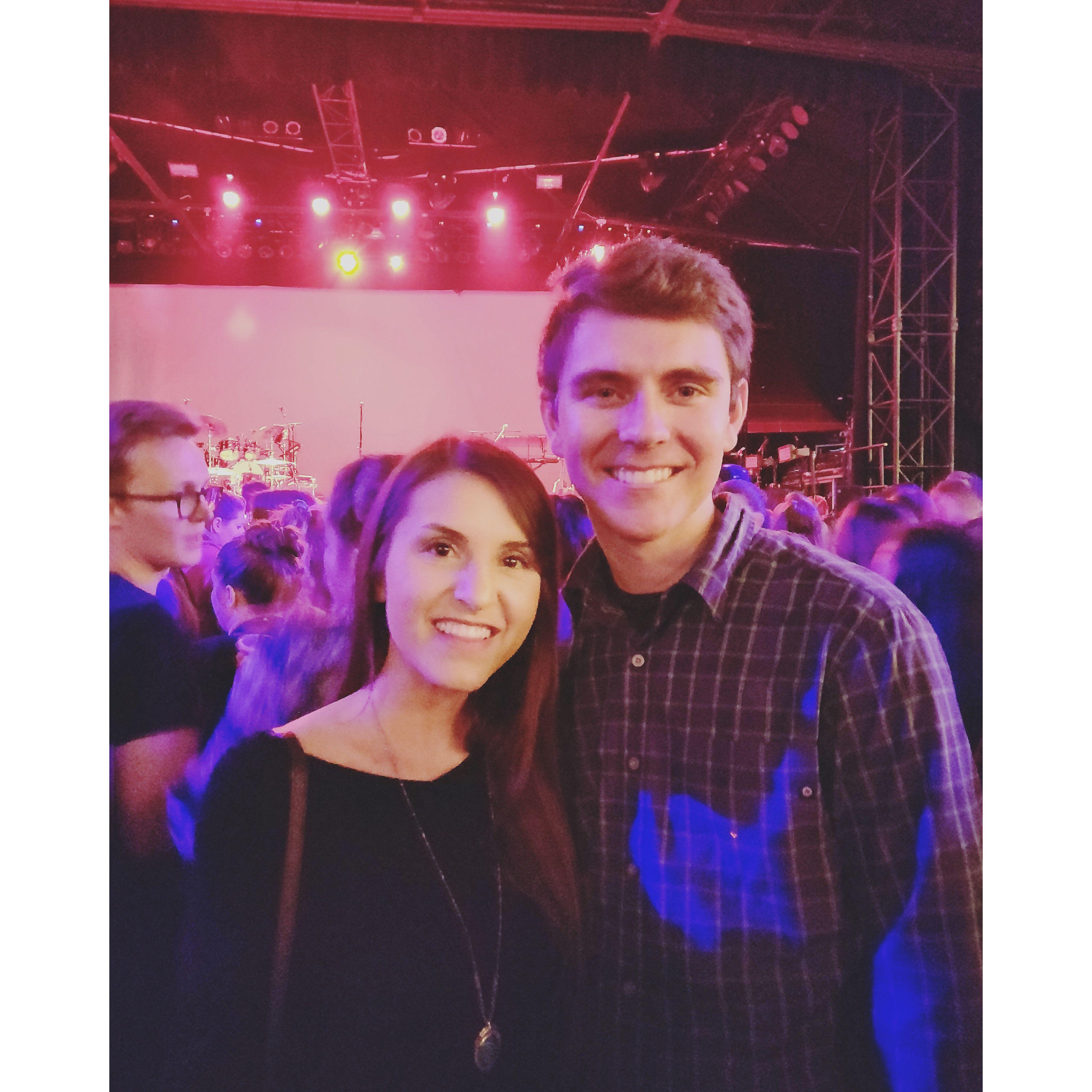 Our first date at the Fillmore Auditorium in Denver, CO in March 2019.