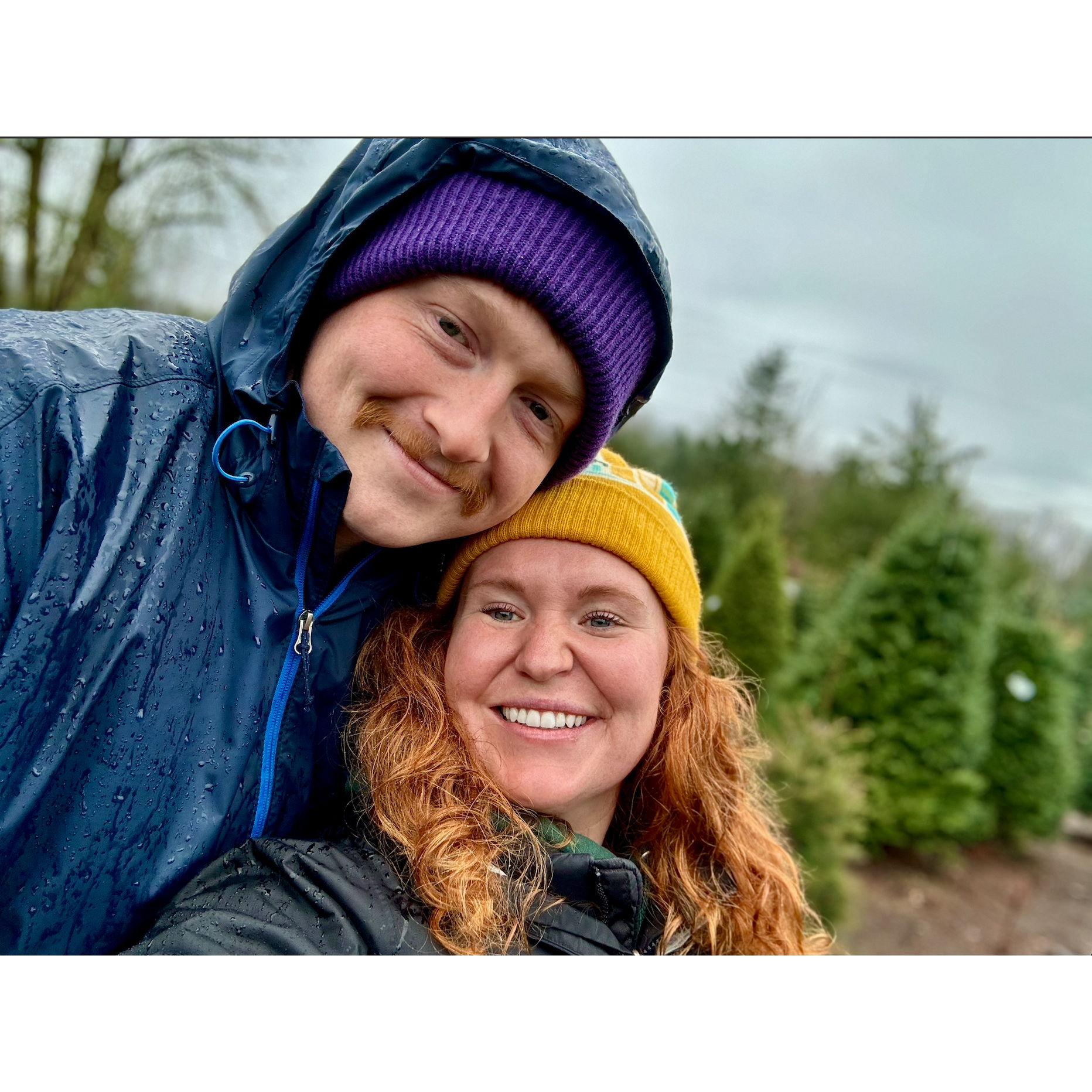 Christmas tree hunting as an ENGAGED couple!!! November 2024. (Enumclaw, WA)