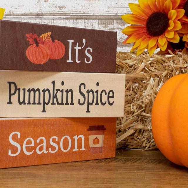 It's Pumpkin Spice Season, Fall Decor, Harvest, Fall Room Decor, Autumn Decor, Fall Decorations for Home, Tiered Tray Decor