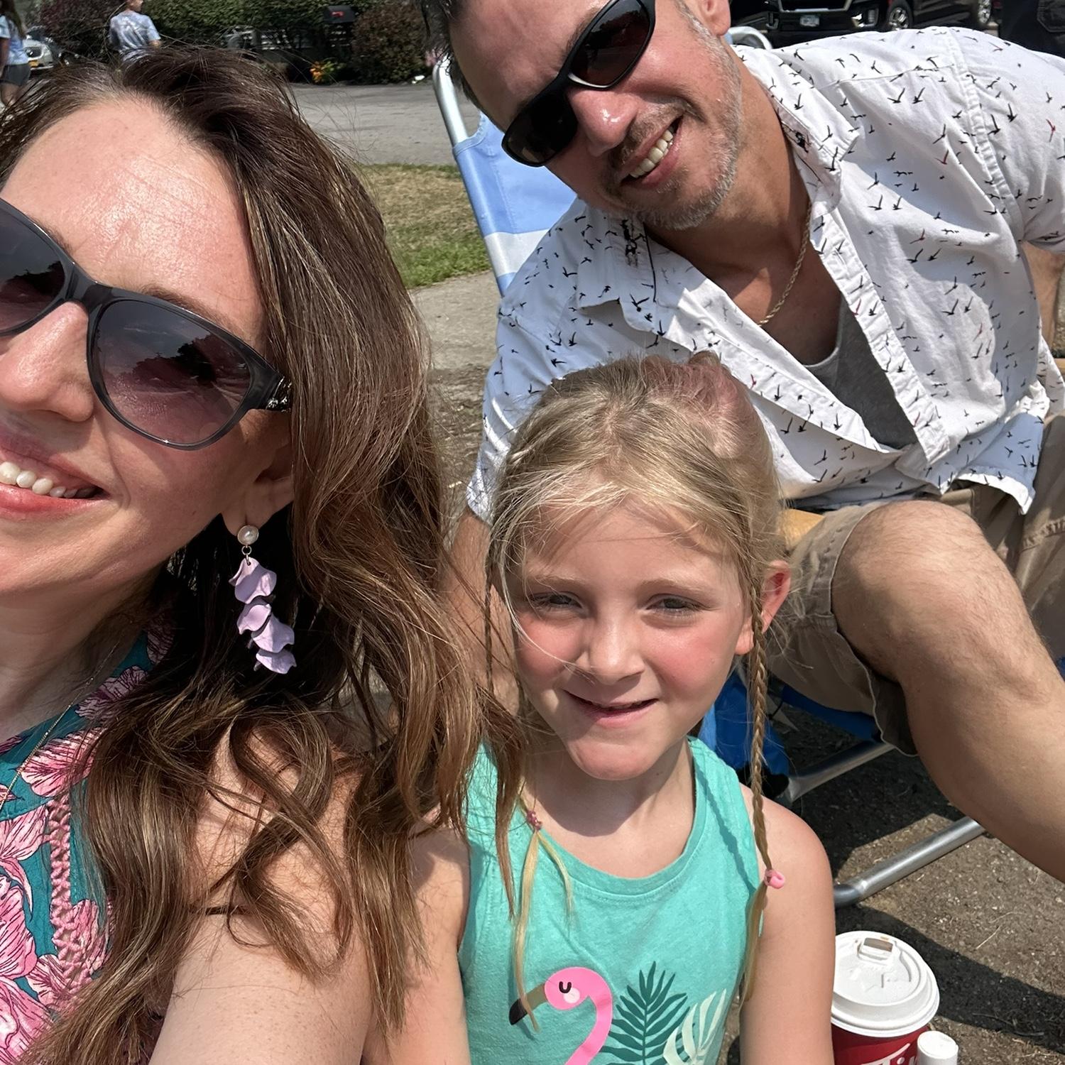 Eden corn festival with niece,Claire