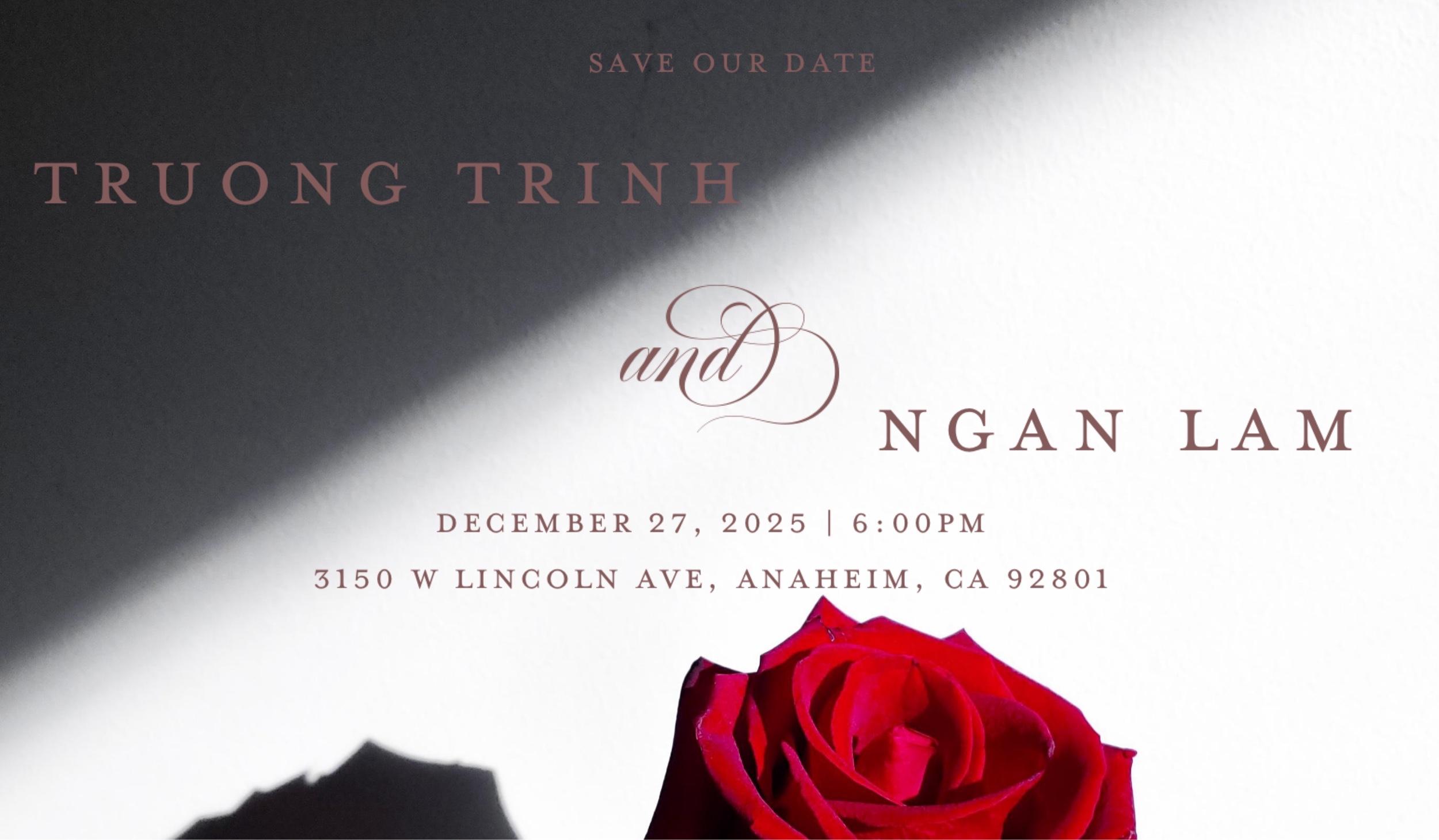 The Wedding Website of Ngan Lam and Truong Trinh