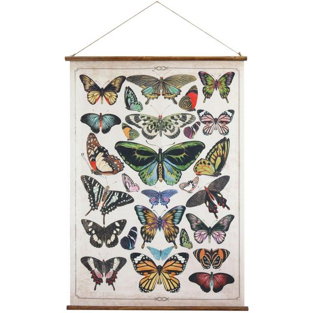 'Butterfly' Unframed Print Set on Canvas