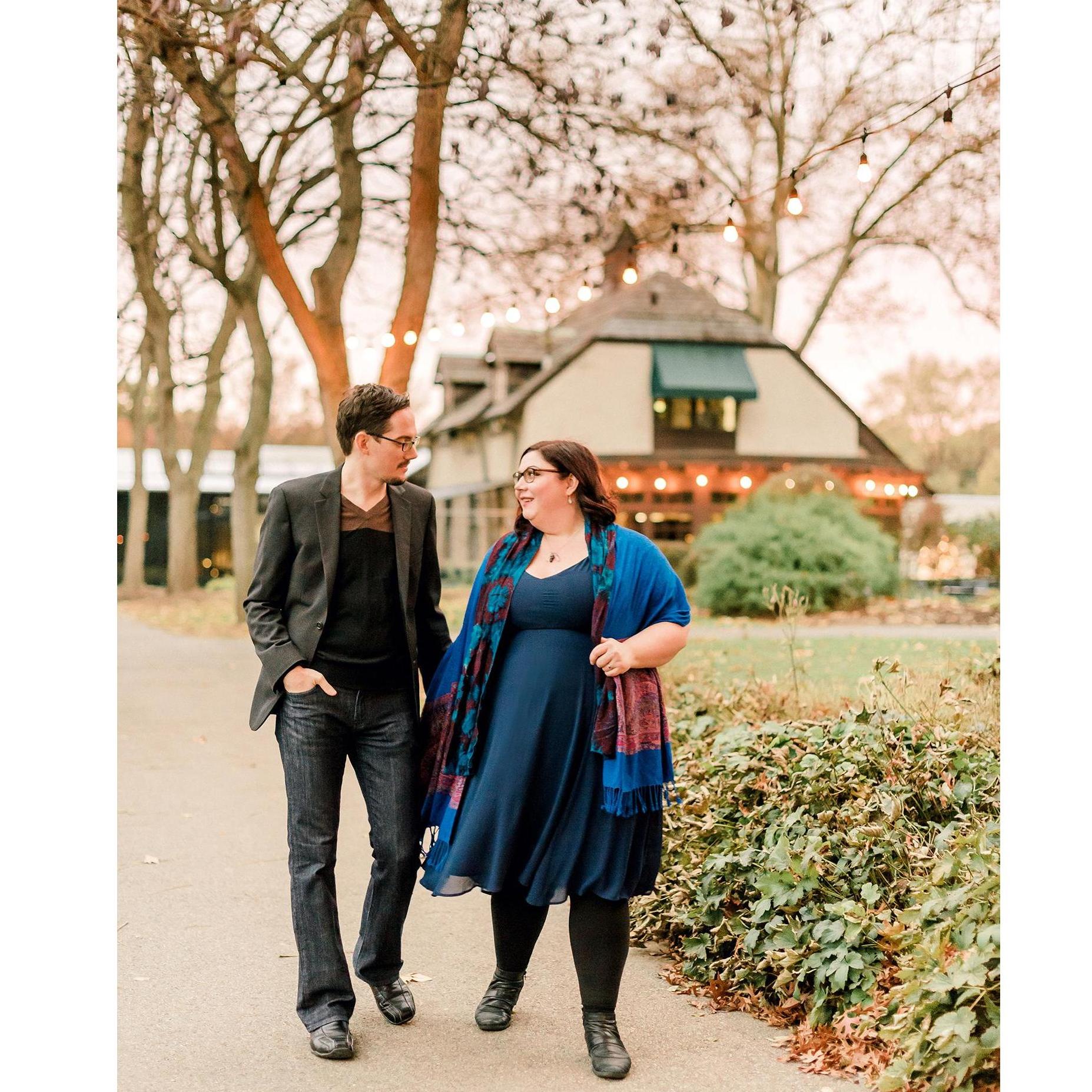 Engagement Photos by Dawn Derbyshire at the Frick Museum