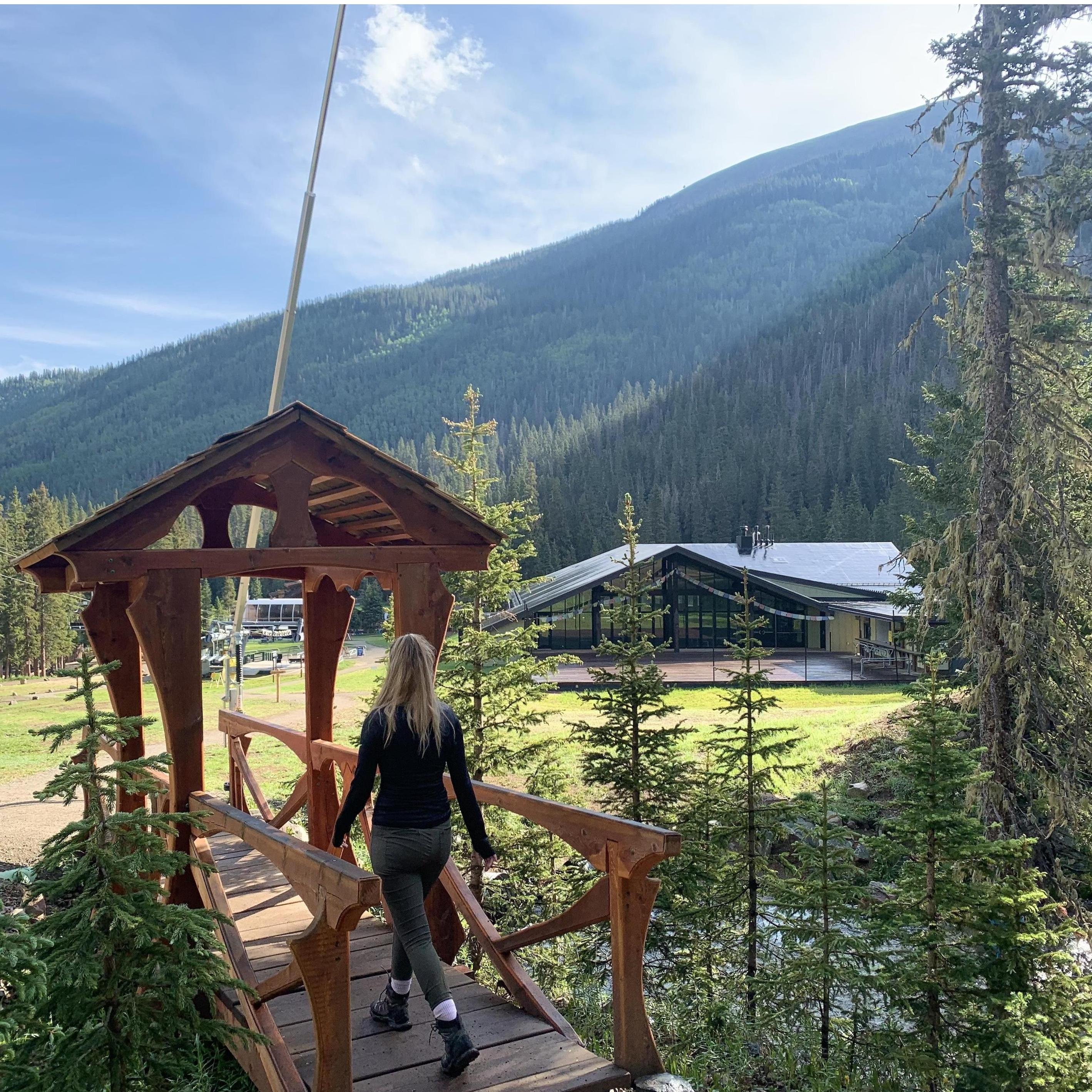 When we fell in love with TSV! This was on our way back from Williams Lake trail. That building in the background is where our cocktail hour and reception will take place!