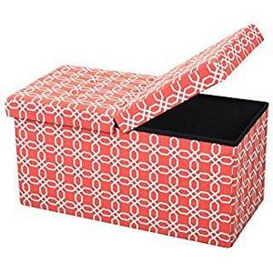 Sorbus Storage Ottoman Bench – Collapsible/Folding Bench Chest with Cover – Perfect Toy and Shoe Chest, Hope Chest, Pouffe Ottoman, Seat, Foot Rest, – Contemporary Faux Suede (Large-Bench, Gray)