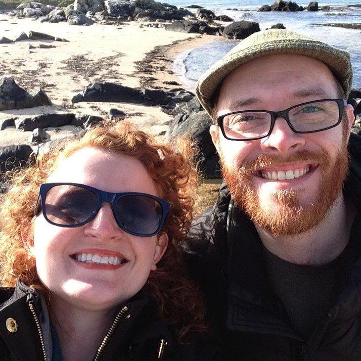 Enjoying Ireland, where we got Engaged!