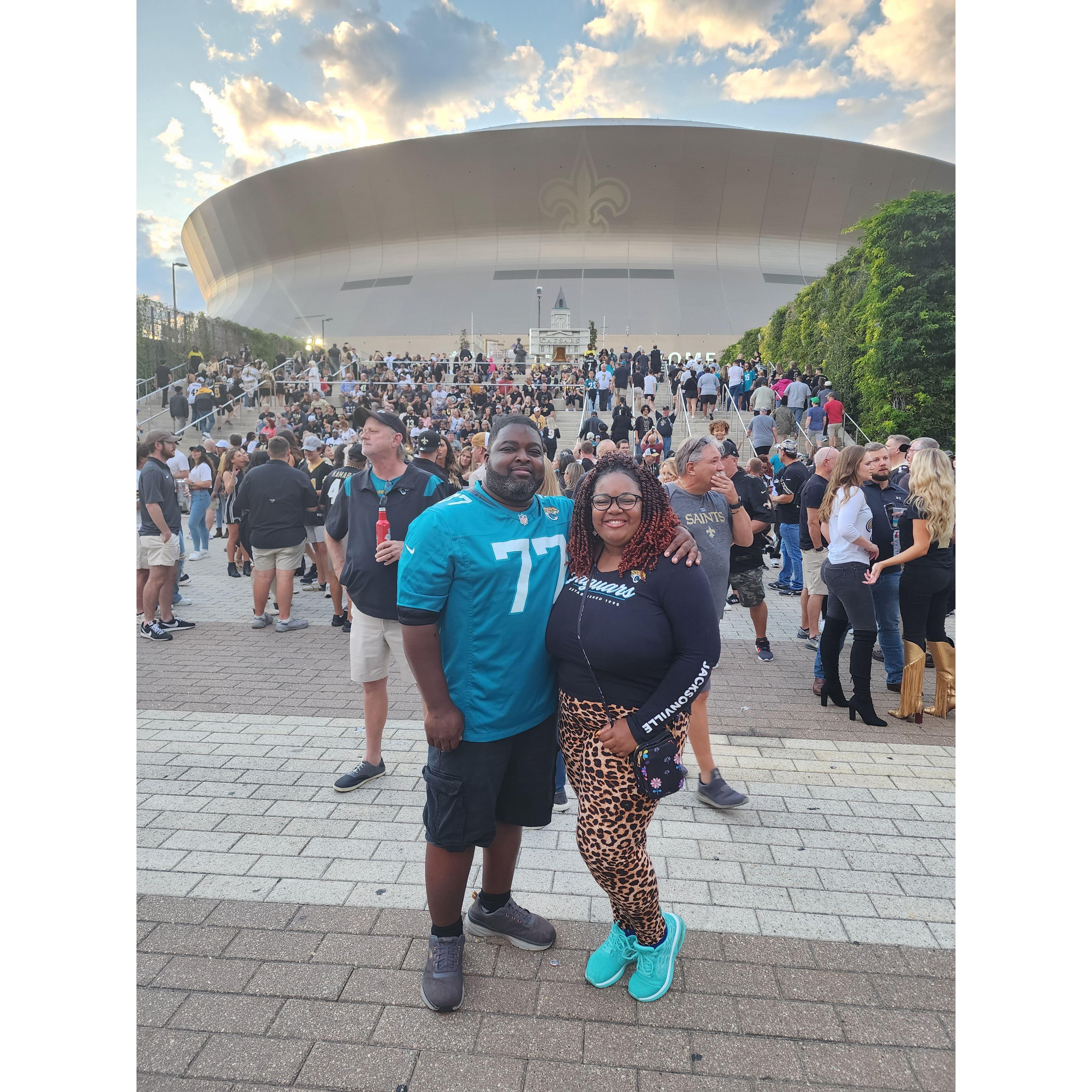 Traveling to catch the Jags!