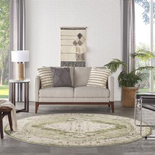 Astra Washable Round Area Rug