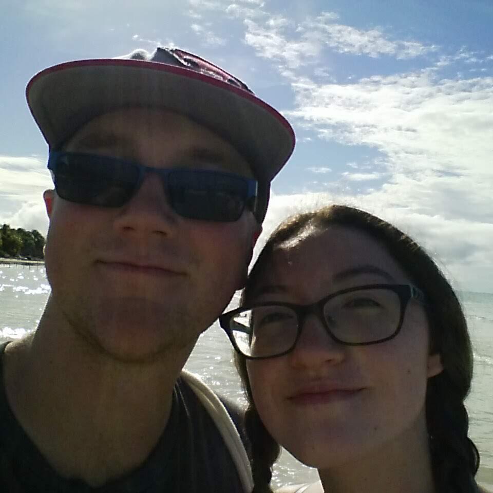 Enjoying the beach in Isla Holbox Mexico
