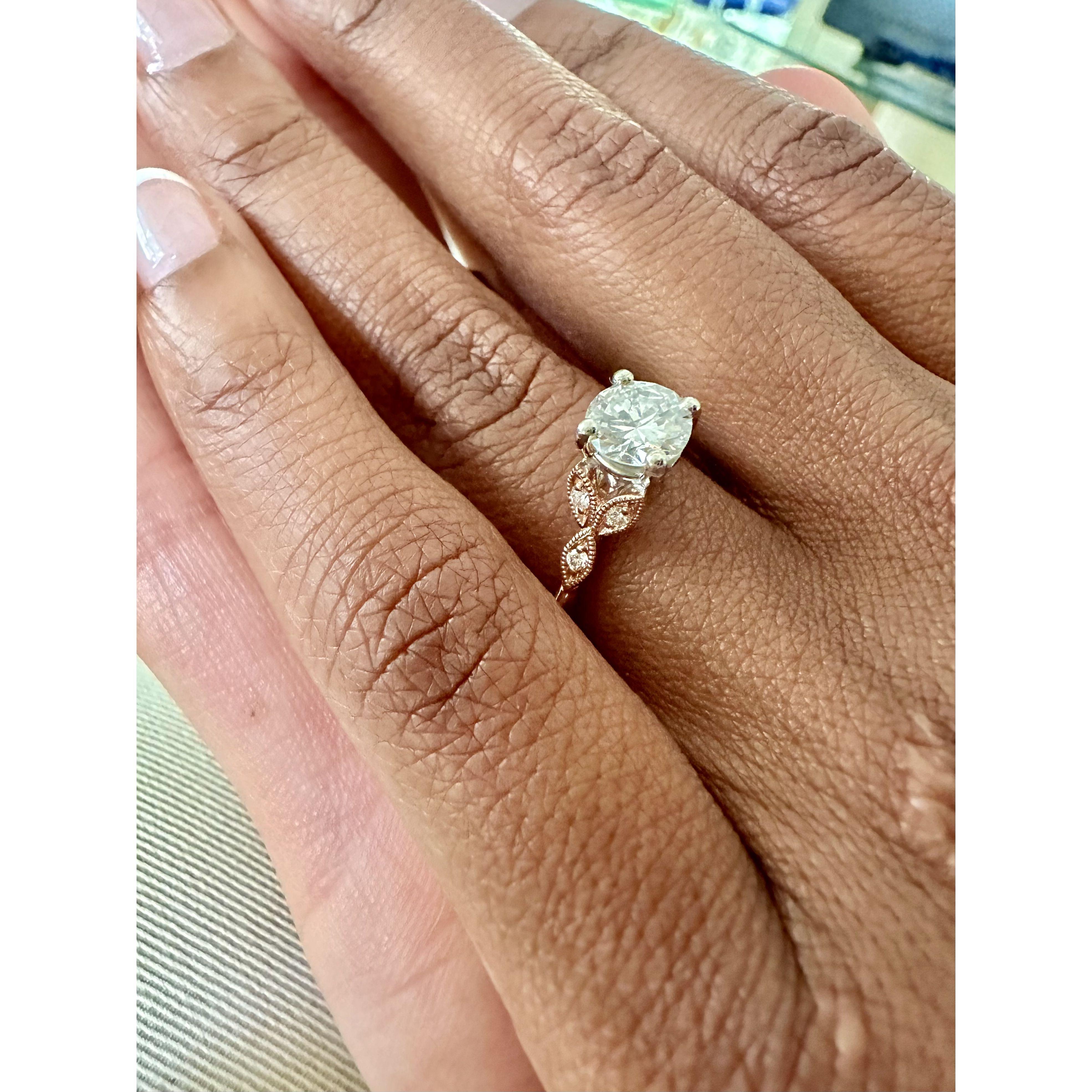 The perfect ring, complete with a "trinity knot" to remind us that we need Jesus' help every step of the way