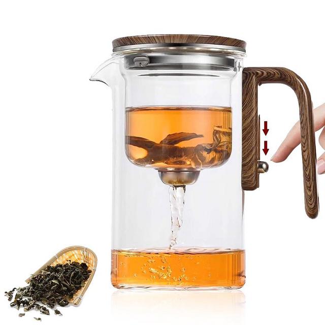 MACTANO Enchanti Tea Pot, Magic Witchcraft Enchanted Glass Teapot with Strainer -800ML