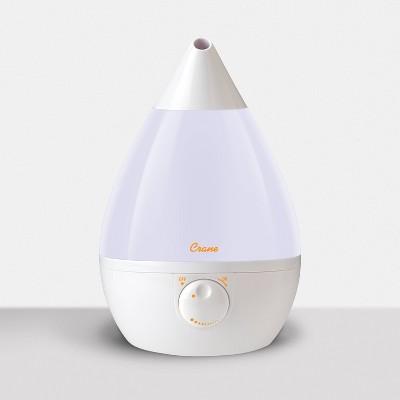 Crane Drop Ultrasonic Cool Mist Humidifier - White
