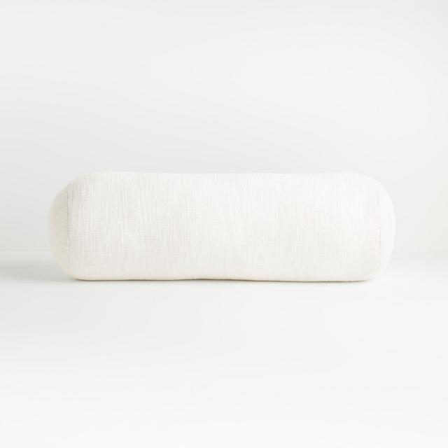 Lindstrom White 24"x8" Bolster Pillow