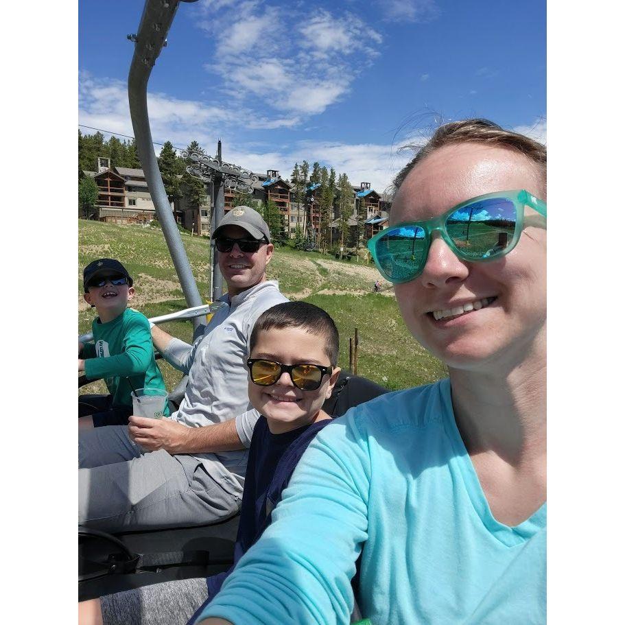 On the Gondola in Breckenridge, Colorado.