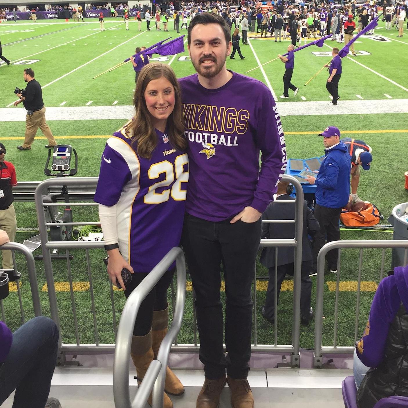 Brad is a Vikings fan unless they are playing the Tampa Bay Buccaneers