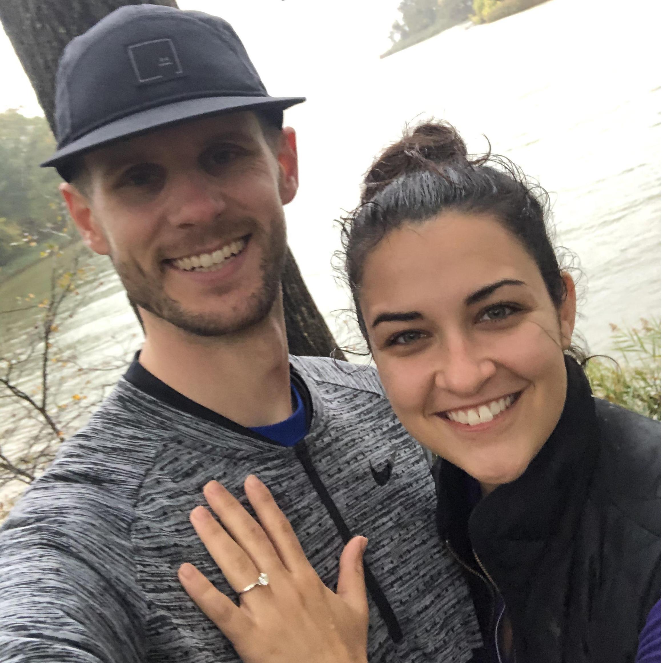 Right after we got engaged! October 27, 2019