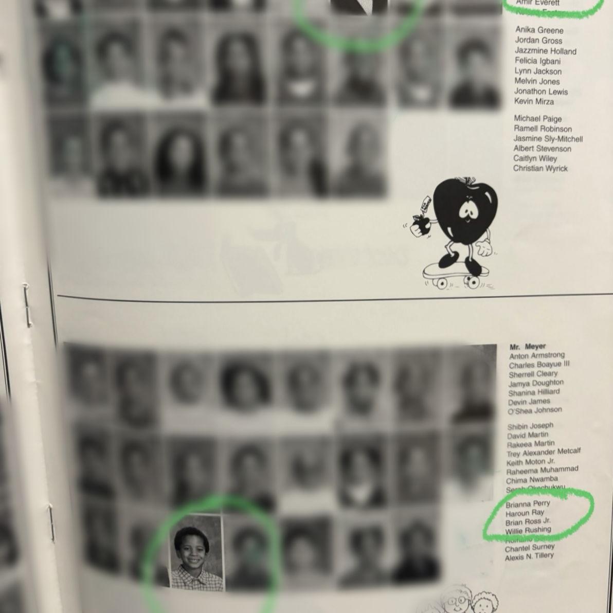Deja and Brian's 3rd grade year-book pictures