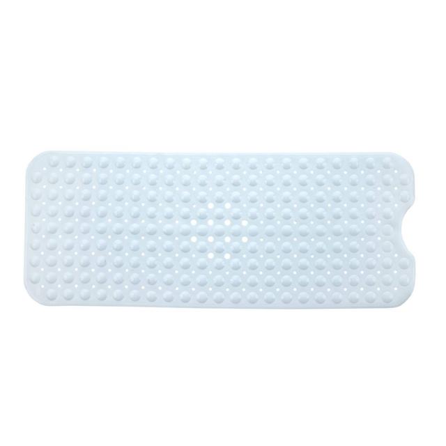 XL Non-Slip Bathtub Mat with Drain Holes White - Slipx Solutions