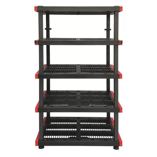 CRAFTSMAN 24-in D x 40-in W x 72-in H 5-Tier Plastic Freestanding Shelving Unit (Not Third Party Lab Tested)