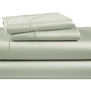 100% Egyptian Cotton Queen Bed Sheet Set – 4 Piece Queen Sheets Set, Breathable & Fade Resistant, Silky Sateen Weave for Winter Comfort, Ultra-Soft Hotel Luxury Bedding with 15" Deep Pocket - Mineral