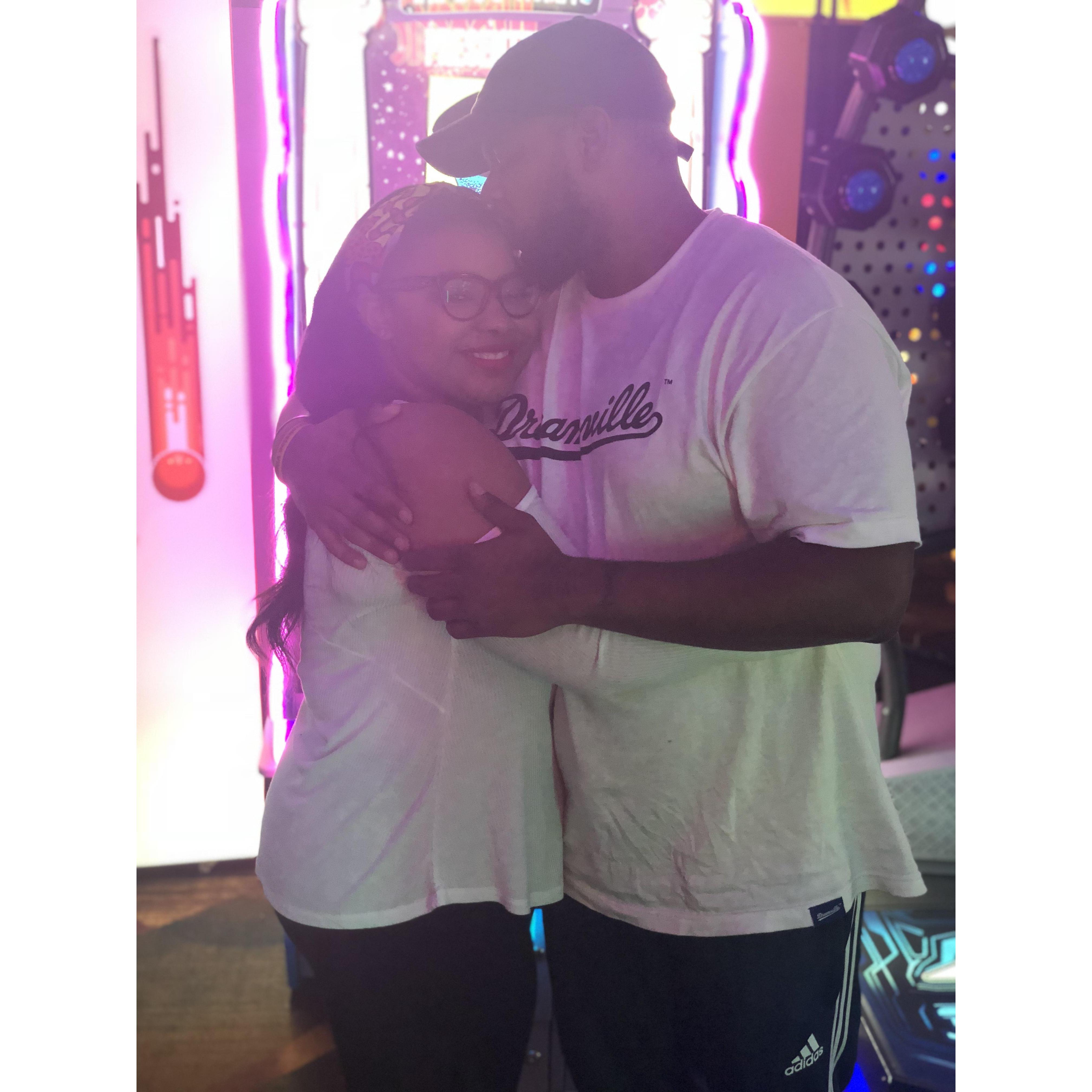 Just us being us! Obsessed with each other.