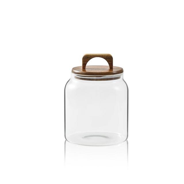 Sweejar Glass Jars for Laundry Room Organization, Half-Gallon Laundry Pods Container, Glass Food Storage Jars with Airtight Lid, 1 Pack, Hand Lid