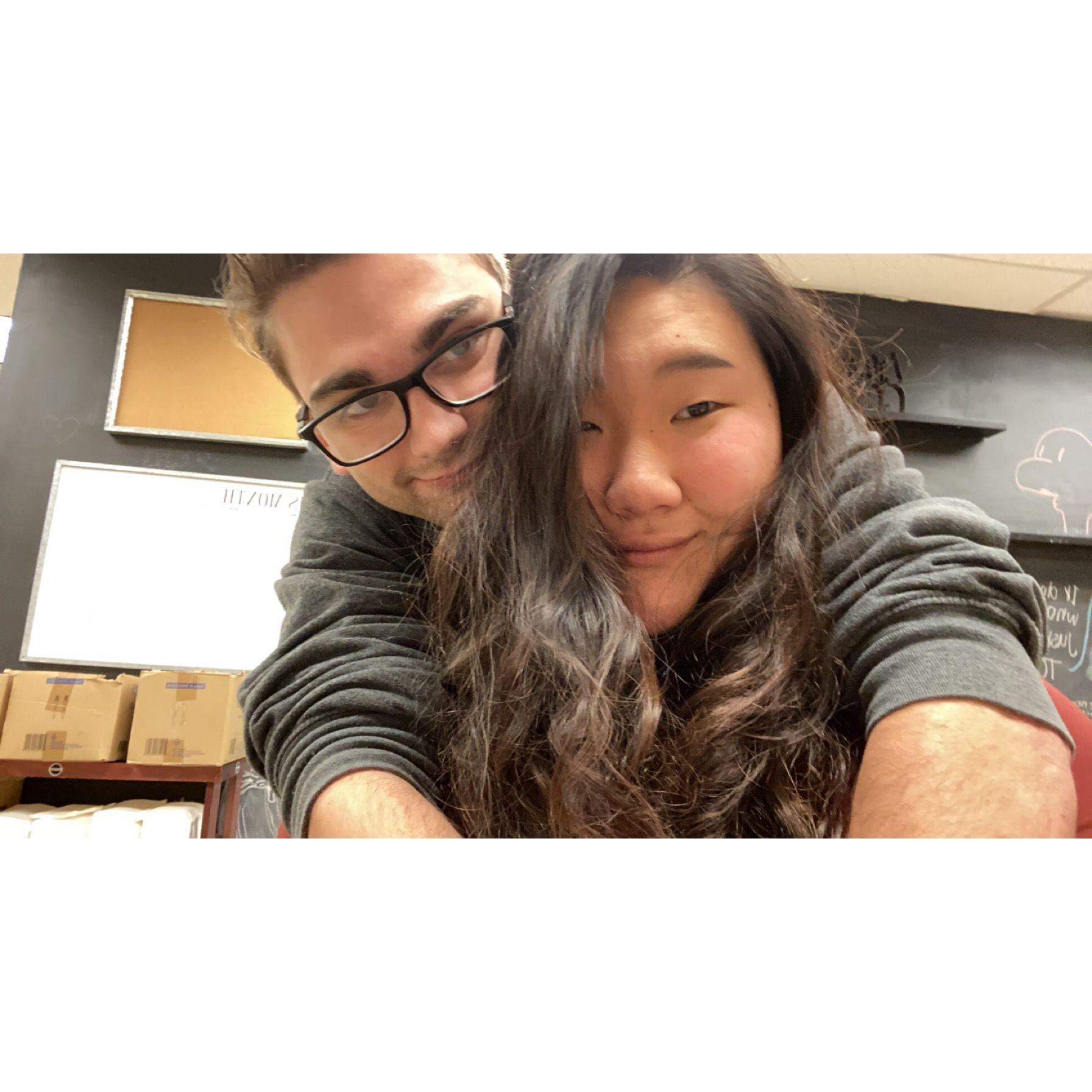Visted each other during work